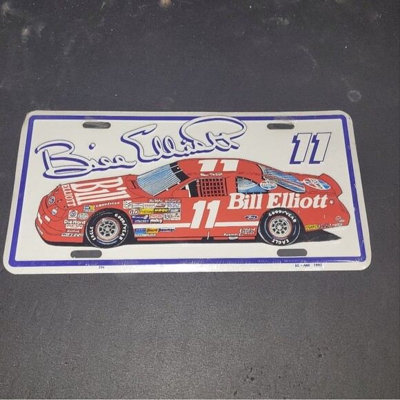 NASCAR Bill Elliot Collector's License Plate - Picture 1 of 2